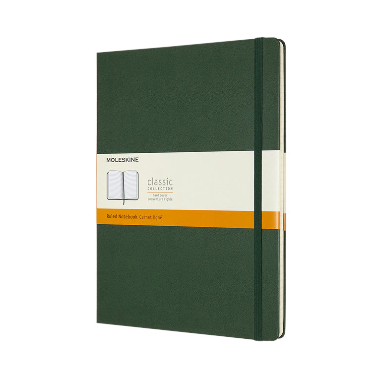 Moleskine - Notizbuch XL 190x250mm Line Hardcover Myrtengrün