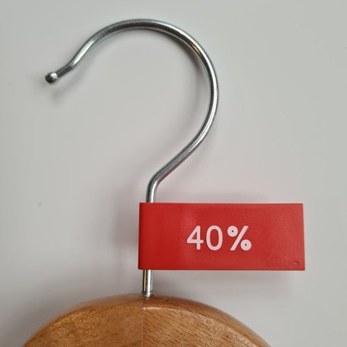 Klika - Etikettenwimpel Kunststofffarbe rot 40%