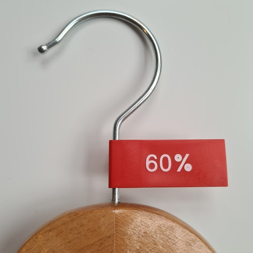 Klika - Etikettenwimpel Kunststofffarbe rot 60%