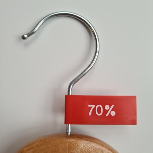 Klika - Etikettenwimpel Kunststofffarbe rot 70%