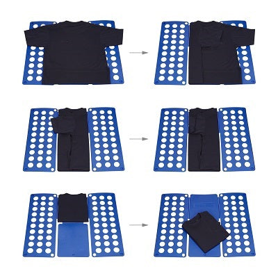 Klika - Vouwplank voor kleding kleur blauw 7 stuks
