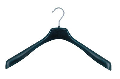 Klika - Kleiderbügel 45 cm schwarz ohne Hosensteg 2 Stück