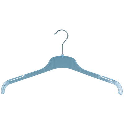 Klika - Kleiderbügel transparent 38cm flach 380 Stück