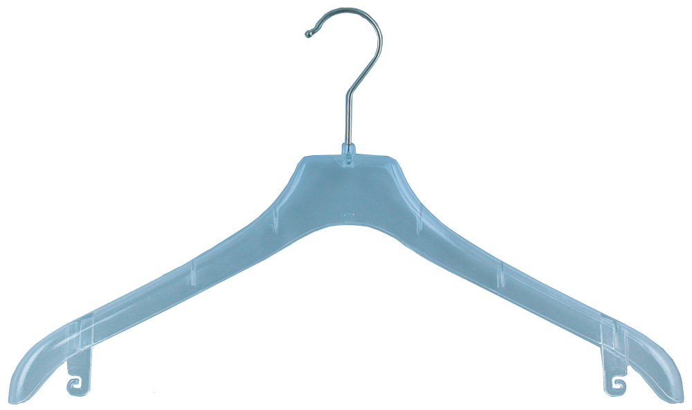 Klika - Kleiderbügel transp gebogen 32cm 230 Stück