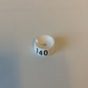 Klika - MB wit/zwart 140 voor op kledinghanger