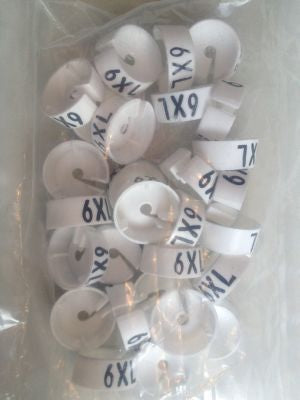Klika - MB wit/zwart 6XL voor op kledinghanger