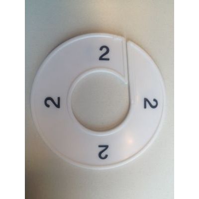 Klika - Maatring 9cm wit/zwart 2