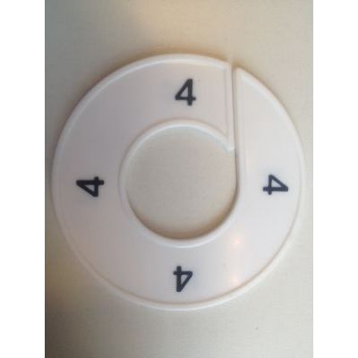 Klika - Maatring 9cm wit/zwart 4
