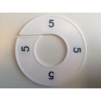 Klika - Maatring 9cm wit/zwart 5