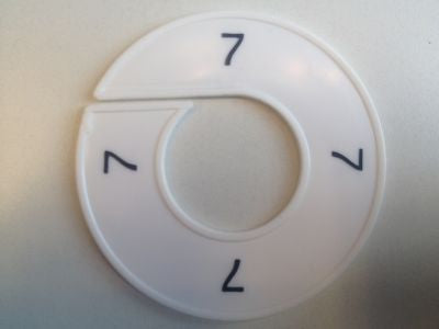 Klika - Maatring 9cm wit/zwart 7