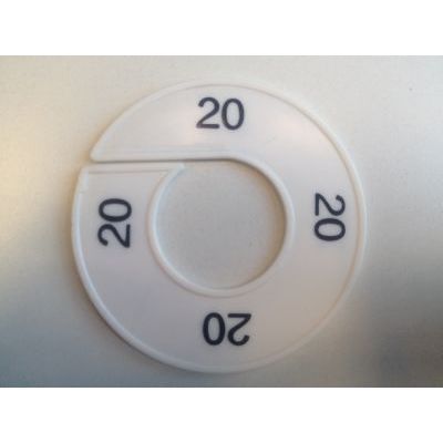 Klika - Maatring 9cm wit/zwart 20