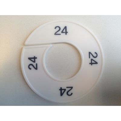 Klika - Maatring 9cm wit/zwart 24