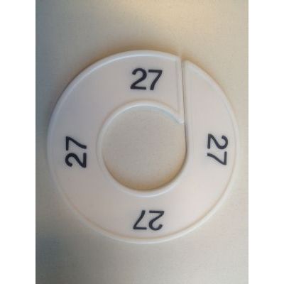 Klika - Maatring 9cm wit/zwart 27