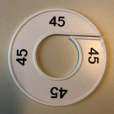 Klika - Maatring 9cm wit/zwart 45