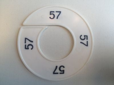Klika - Maatring 9cm wit/zwart 57