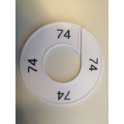 Klika - Maatring 9cm wit/zwart 74