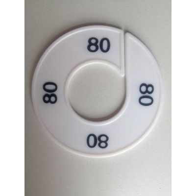 Klika - Maatring 9cm wit/zwart 80