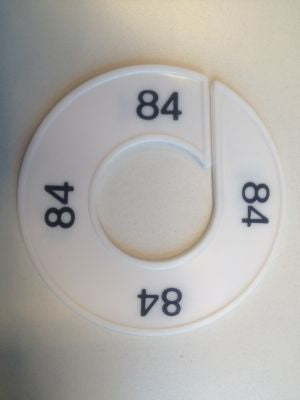 Klika - Maatring 9cm wit/zwart 84
