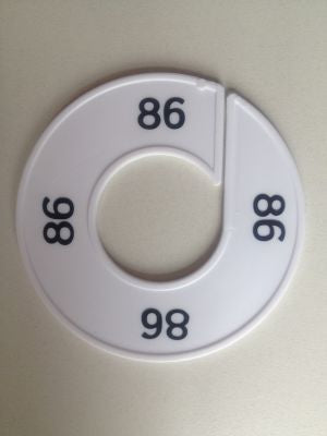 Klika - Maatring 9cm wit/zwart 86