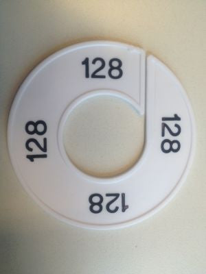 Klika - Maatring 9cm wit/zwart 128