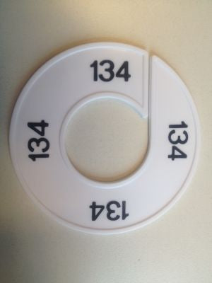 Klika - Maatring 9cm wit/zwart 134