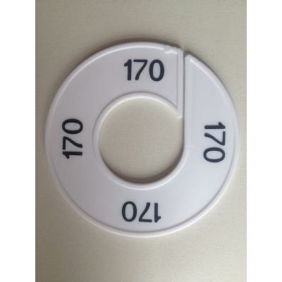 Klika - Maatring 9cm wit/zwart 170