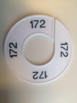 Klika - Maatring 9cm wit/zwart 172