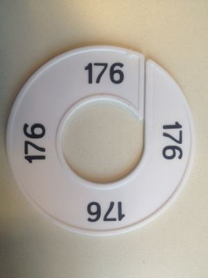 Klika - Maatring 9cm wit/zwart 176