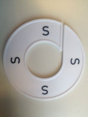 Klika - Maatring 9cm wit/zwart S