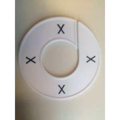 Klika - Maatring 9cm wit/zwart X