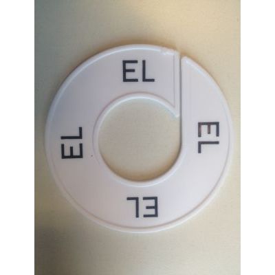 Klika - Maatring 9cm wit/zwart EL