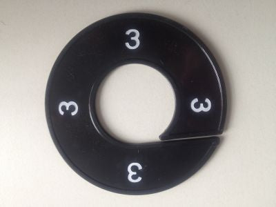 Klika - Maatring 9cm zwart/wit 3