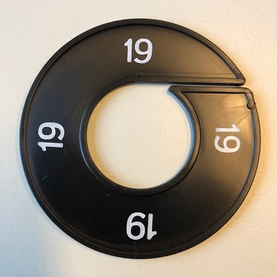 Klika - Maatring 9cm zwart/wit 19
