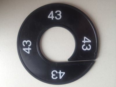 Klika - Maatring 9cm zwart/wit 43