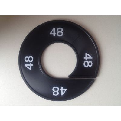 Klika - Maatring 9cm zwart/wit 48
