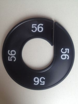 Klika - Maatring 9cm zwart/wit 56
