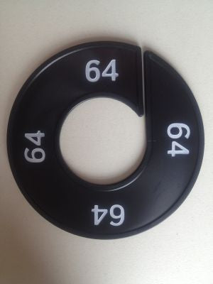 Klika - Maatring 9cm zwart/wit 64