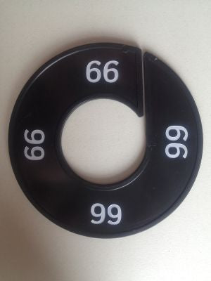 Klika - Maatring 9cm zwart/wit 66