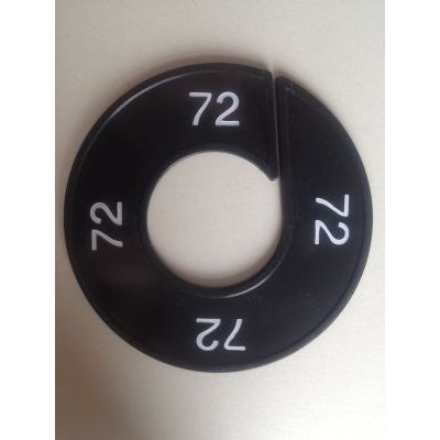Klika - Maatring 9cm zwart/wit 72
