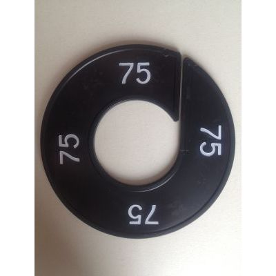 Klika - Maatring 9cm zwart/wit 75