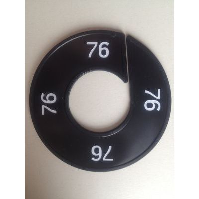 Klika - Maatring 9cm zwart/wit 76
