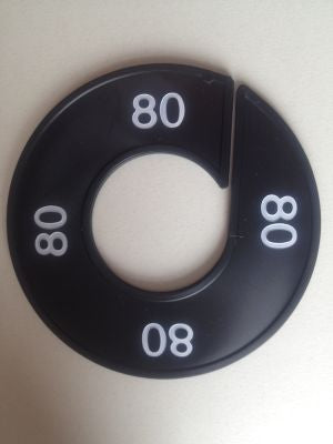 Klika - Maatring 9cm zwart/wit 80