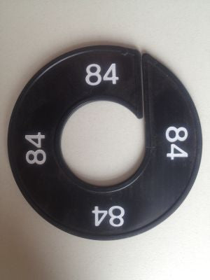 Klika - Maatring 9cm zwart/wit 84