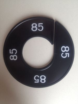 Klika - Maatring 9cm zwart/wit 85
