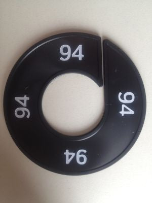 Klika - Maatring 9cm zwart/wit 94