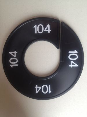 Klika - Maatring 9cm zwart/wit 104