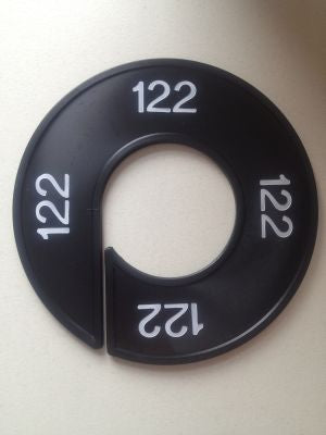 Klika - Maatring 9cm zwart/wit 122