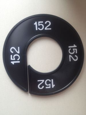 Klika - Maatring 9cm zwart/wit 152