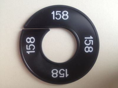 Klika - Maatring 9cm zwart/wit 158