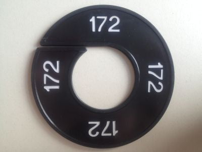 Klika - Maatring 9cm zwart/wit 172